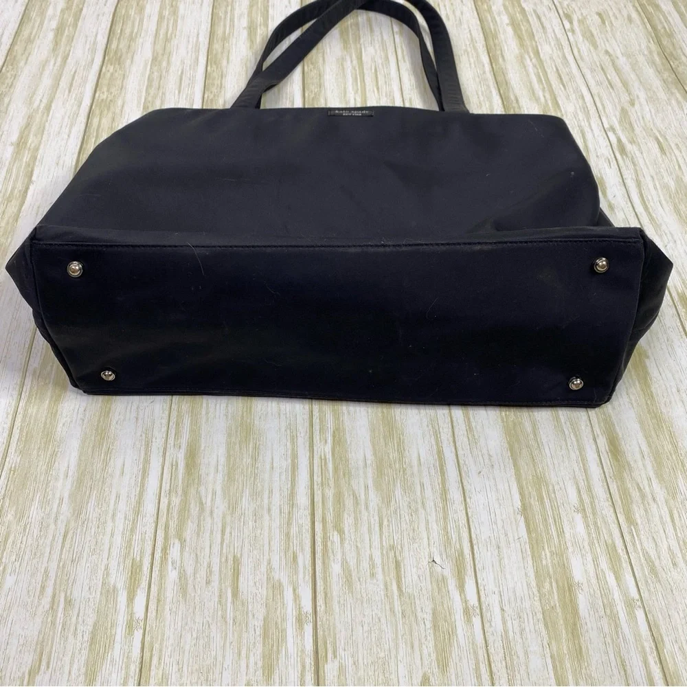 Kate Spade Black Nylon Diaper Bag with Changing Pad